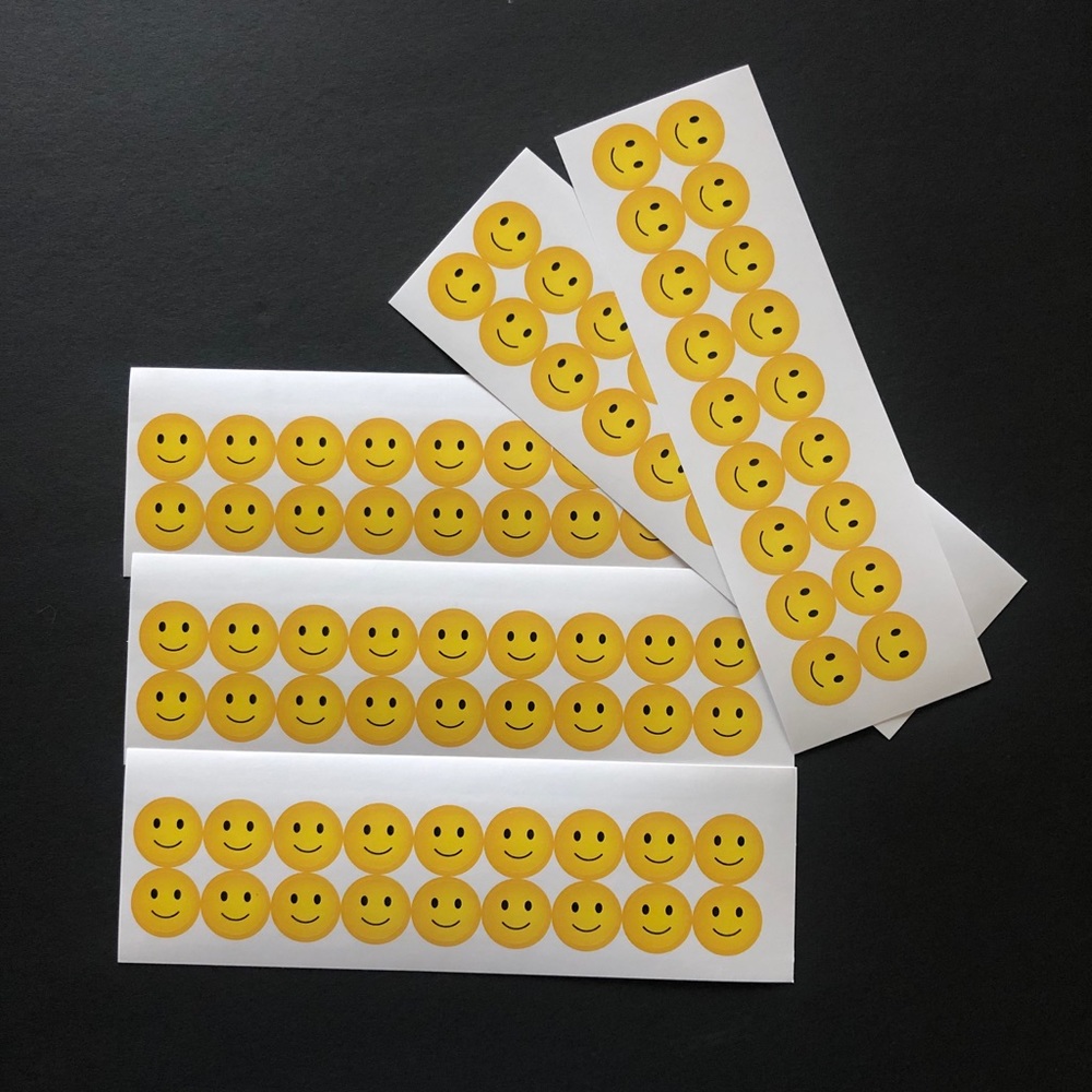 Smiley faces stickers